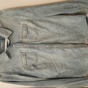 GAP Light Blue Denim Shirt